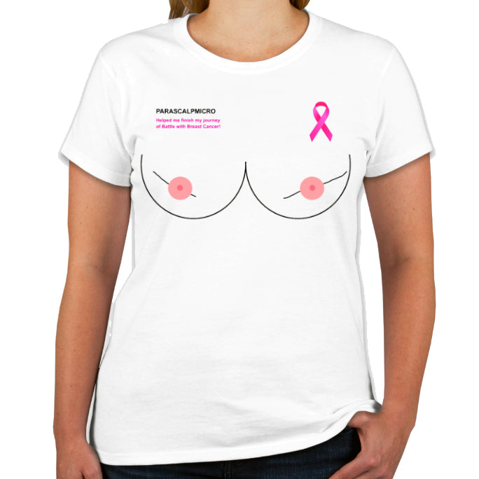 Breast Cancer Areola Micropigmentation T shirt Areola Nipple Tattoo Paramedical Micropigmentation - PARASCALPMICRO INSTITUTE
